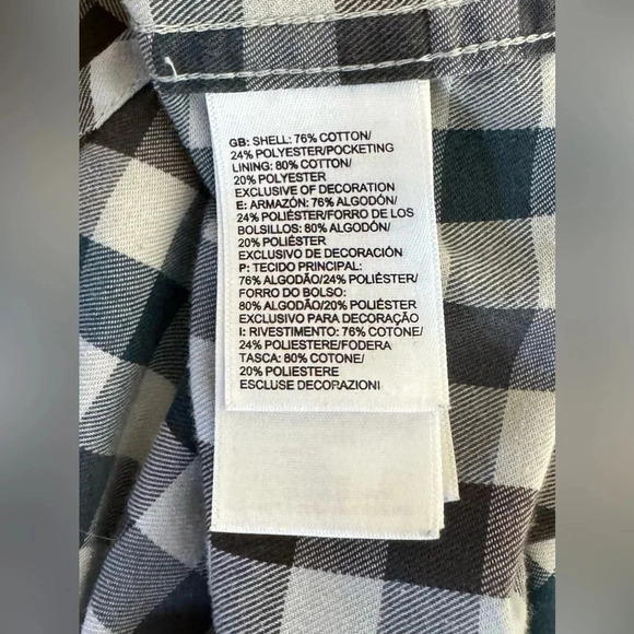 The North Face | Button Up Shirt Plaid Long Sleeve Pocket Logo - Picture 7 of 9